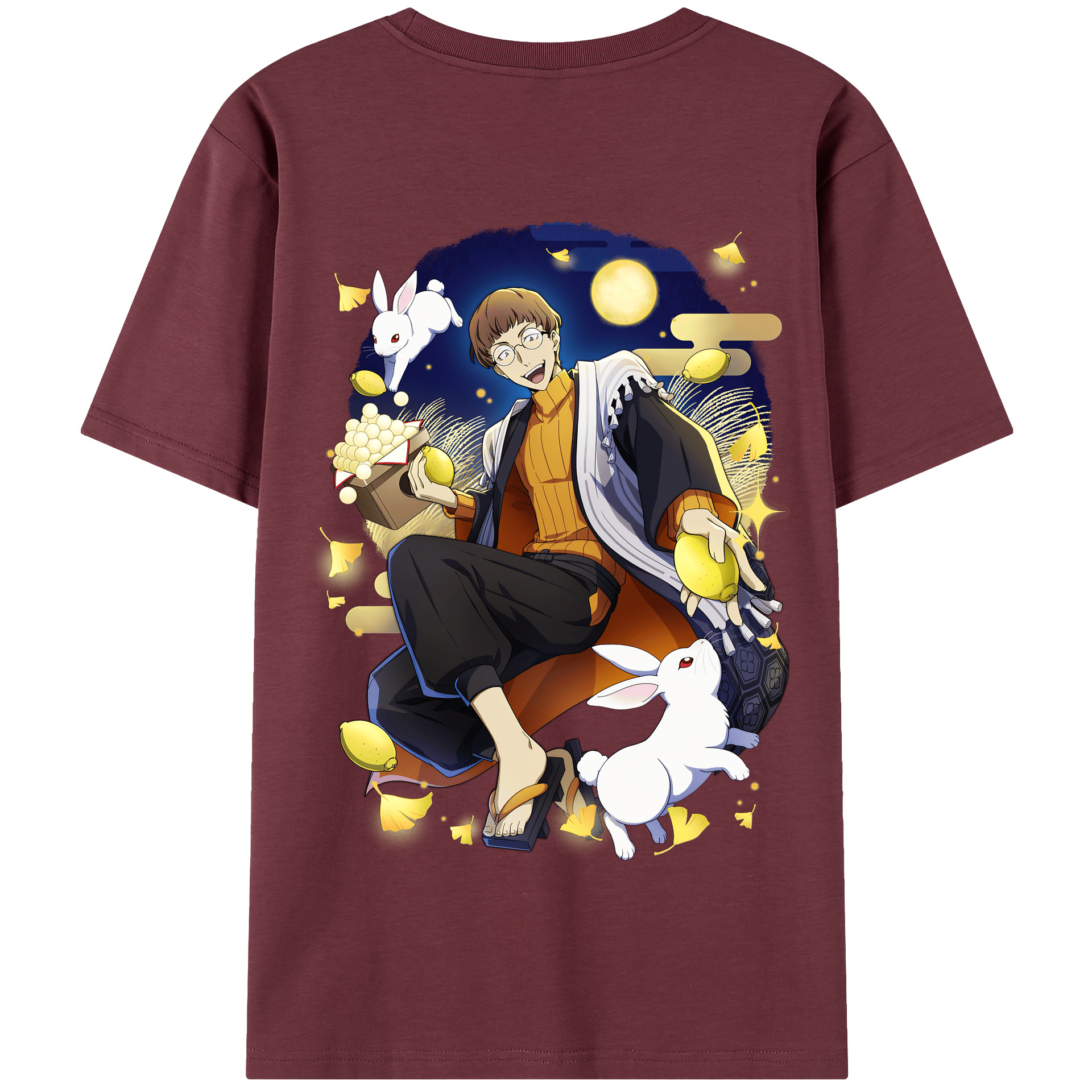 （画像用） 文豪ストレイドッグス Bungo Stray Dogs 綿100％半袖Tシャツ（背面プリント）